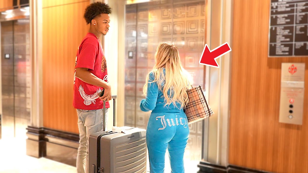 She Needed Some Extra Help To Her Hotel Room !