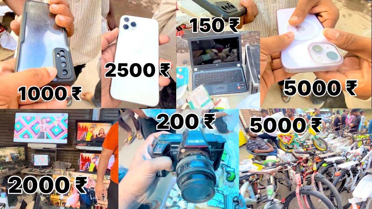 CHOR BAZAAR LUCKNOW😱 || IPHONE 15 JUST 5000 ₹ 😱  #lucknowchorbazar 