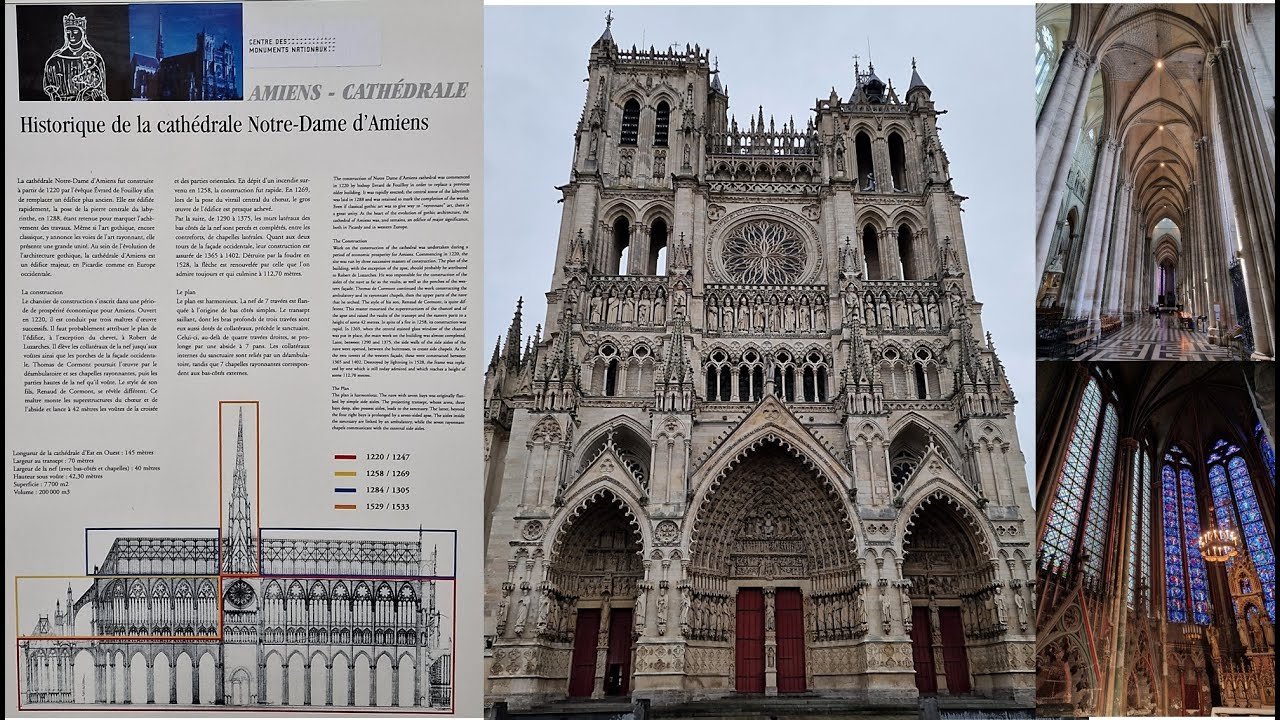 Amiens Cathedral  is the Largest in France , UNESCO World Heritage since 1981