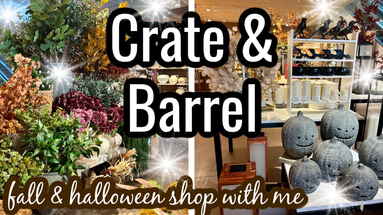 What's new at Crate & Barrel for Fall & Halloween 2025!  Crate & Barrel shop with me