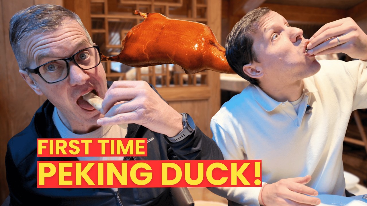 My parents try Peking duck for the FIRST TIME....they couldn't believe it!