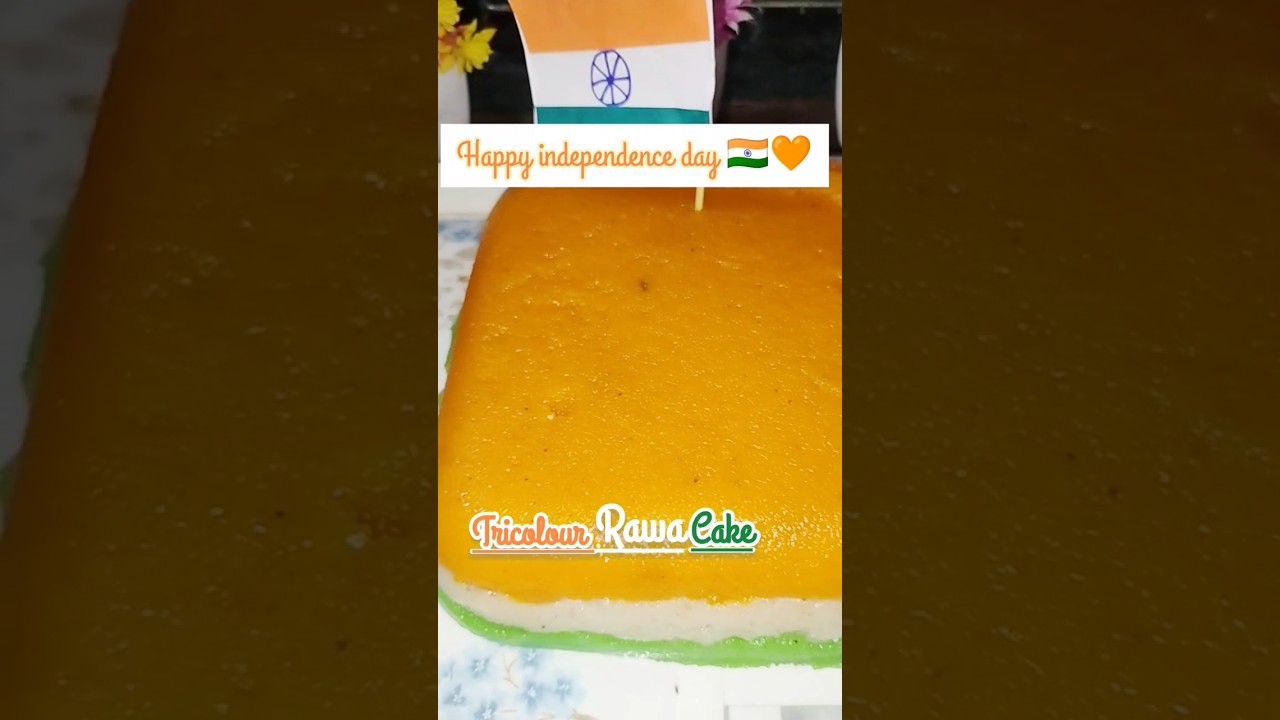 Happy independence day|| Tricolour rawa cake|| independence day special #independenceday #15august