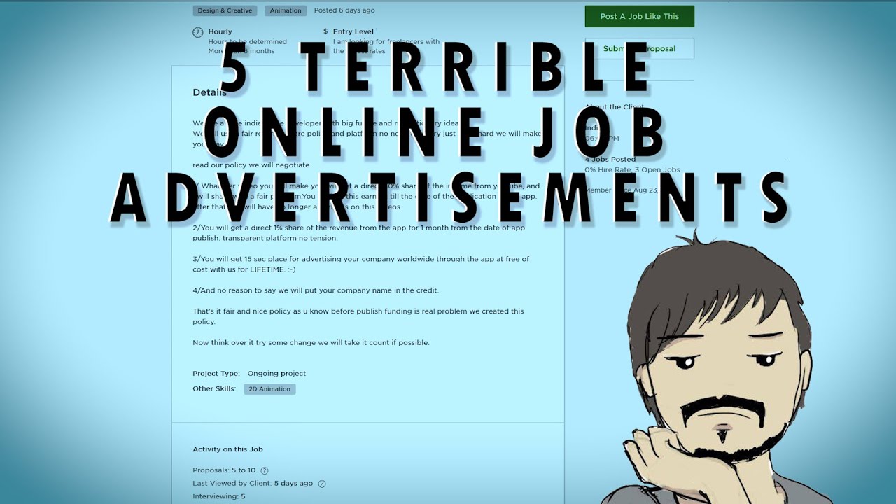 Reviewing Terrible Online Job Advertisements!