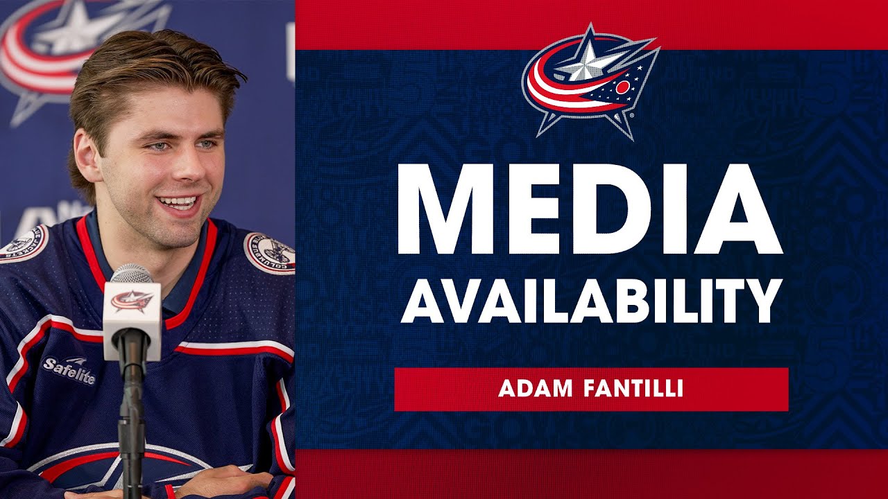 Blue Jackets sign Adam Fantilli to three-year entry level contract | Media Availability (7/1/23)