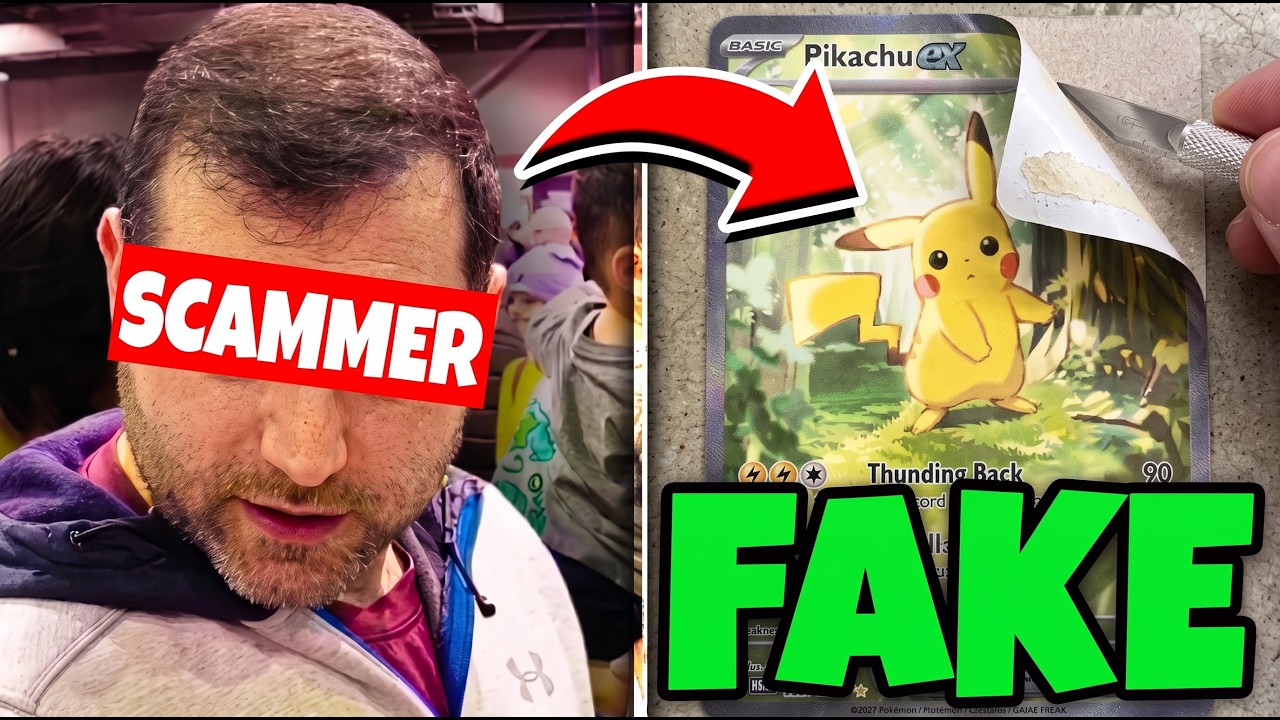 Когда мошенников, продающих карточки Pok&eacute;mon, ловят в 4K!
