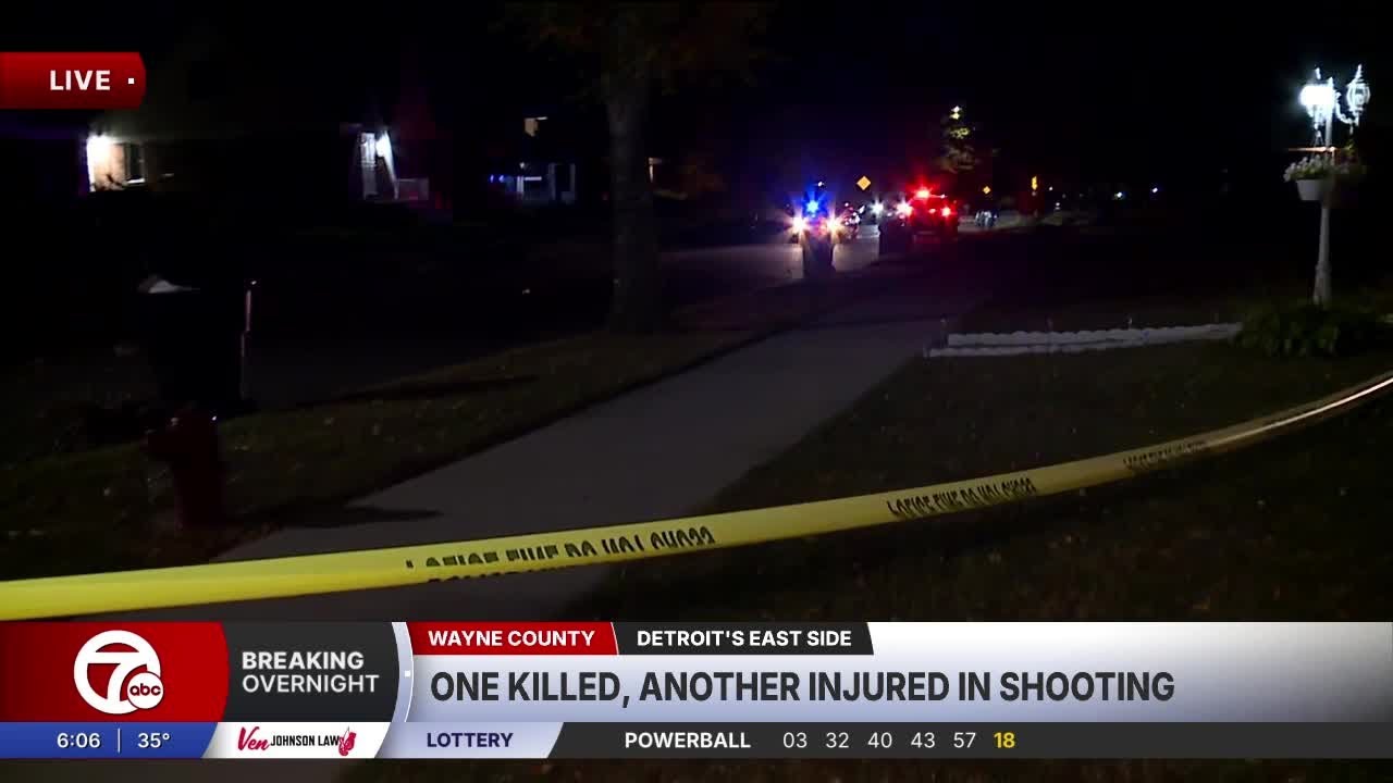 1 dead, 1 hospitalized after shooting on Detroit's east side