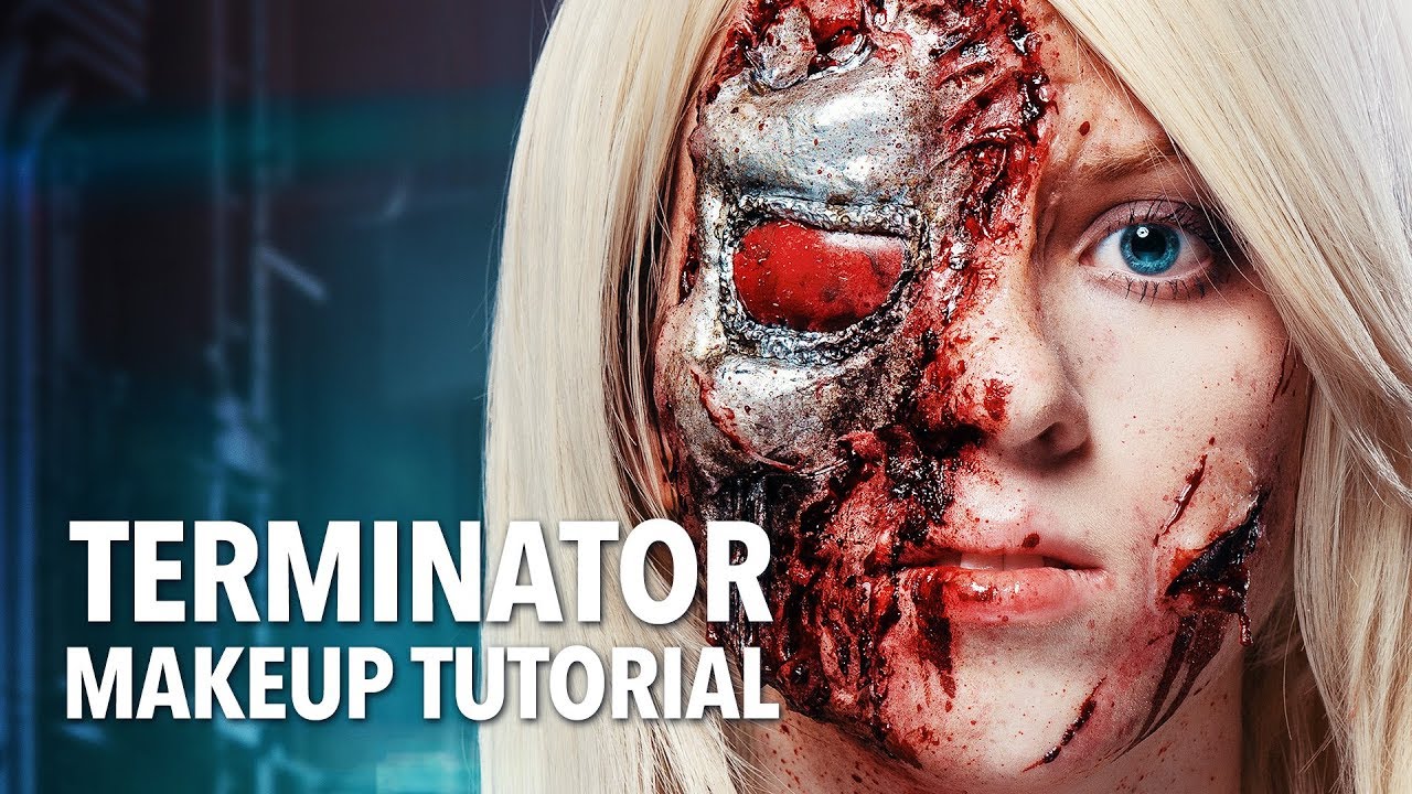 Terminator halloween makeup tutorial