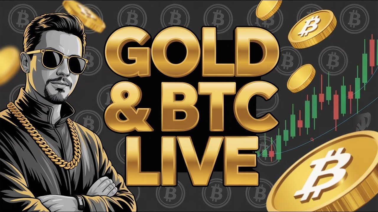 LIVE: Bitcoin & Gold Price Action | Real-Time Market Analysis