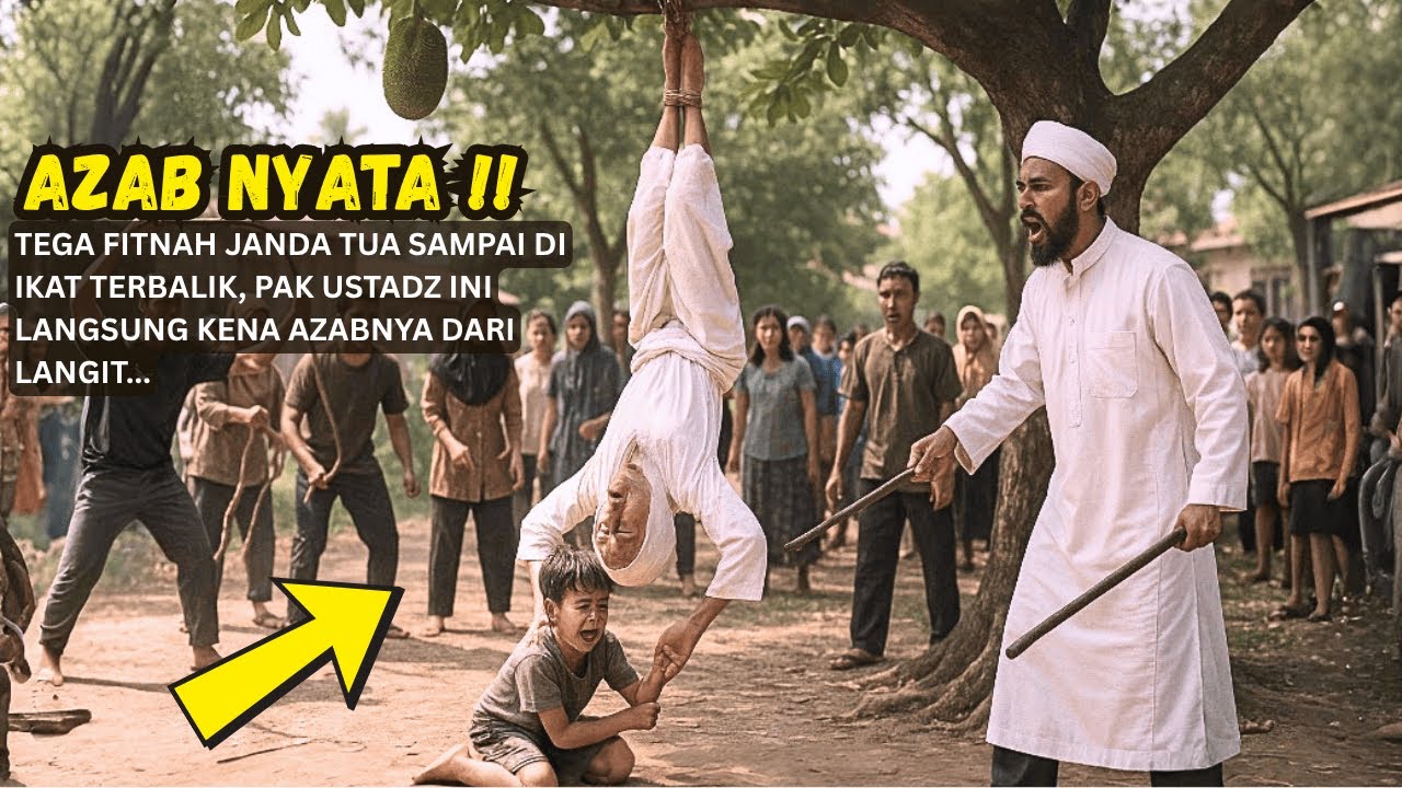 GEGER!!! Pak Ustadz Tega Fitnah Janda Sampai Di Ikat Terbalik, Tetapi Azab Langsung Datang !!!