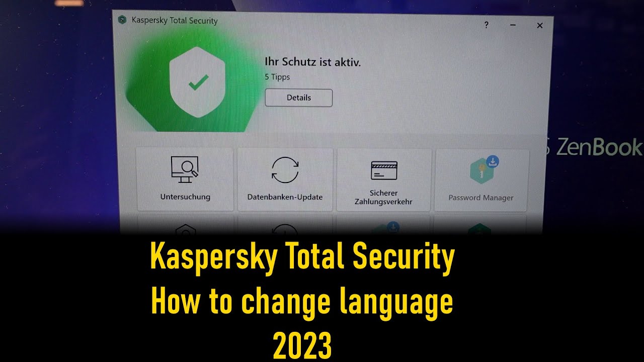 kaspersky total security change language in 2023