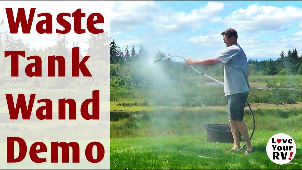 Flexible RV Waste Tank Cleaning Wand Demo
