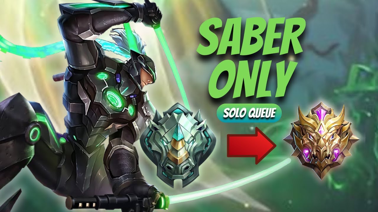 I played SABER ONLY from EPIC TO MYTHIC | Mobile Legends