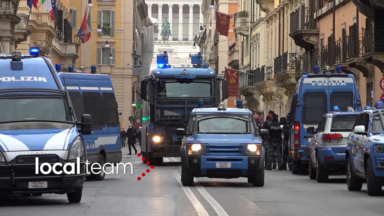 IoApro, polizia prepara idranti: palazzi istituzioni blindati