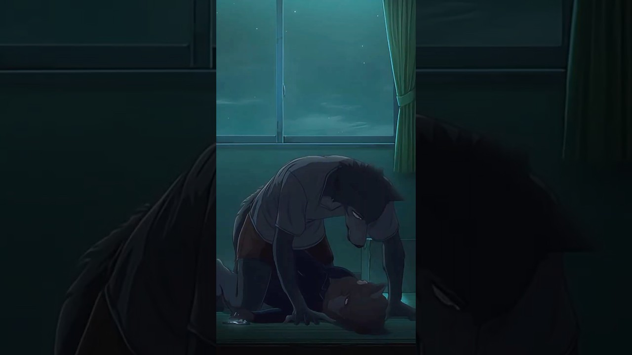 😨😡Her neighbor is a wolf#short #furry#anime