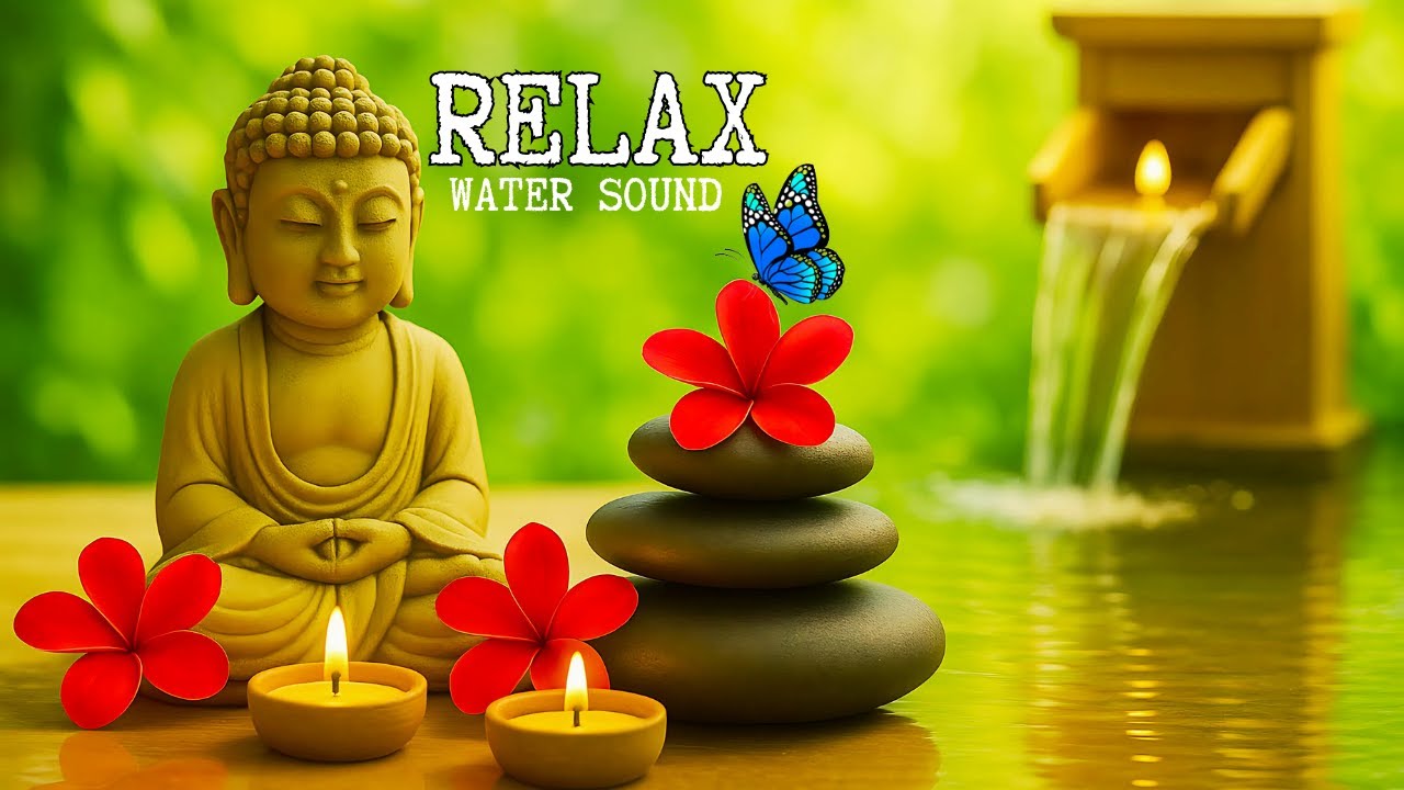 Deep Meditation Spa Music 🌿 Calm Piano & Water Sounds for Anxiety Relief and Inner Balance