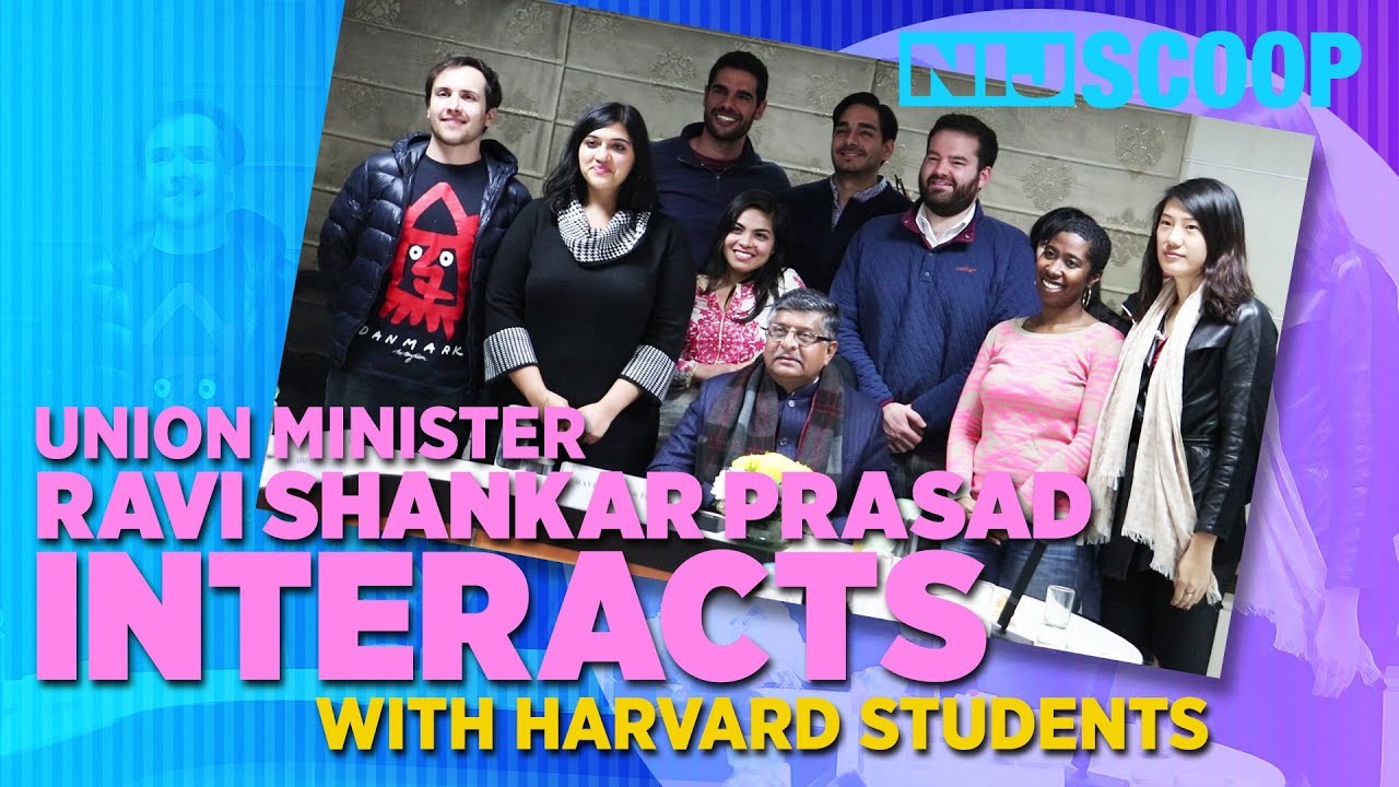 Union Minister Ravi Shankar Prasad Interacts With Harvard Students