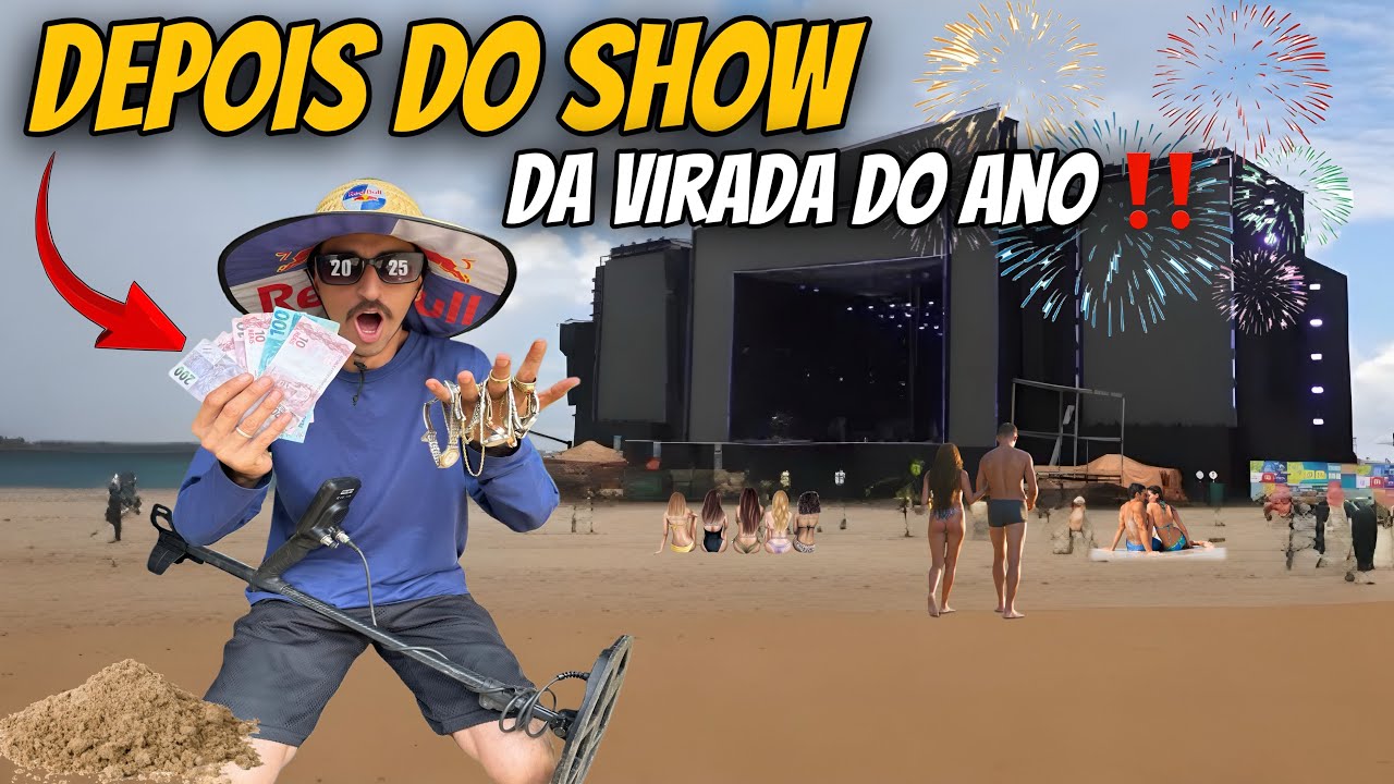 ACHEI Muitas coisas PERDIDAS na PRAIA 🏝️ Após o Ano Novo 2025 ‼️✅Será que Valeu a Pena ? Parte 2
