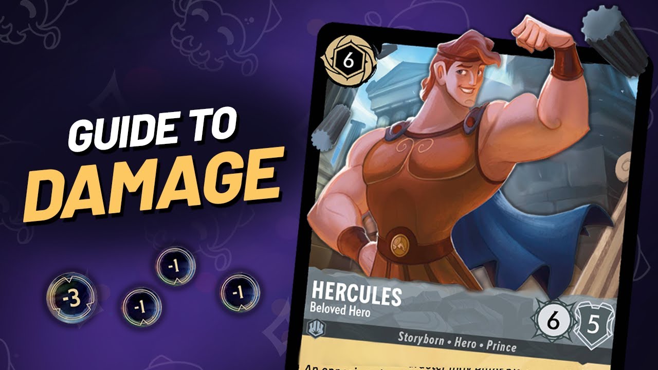How DAMAGE works in Disney Lorcana? | Resist, Moving Damage and Strength Reduction Explained