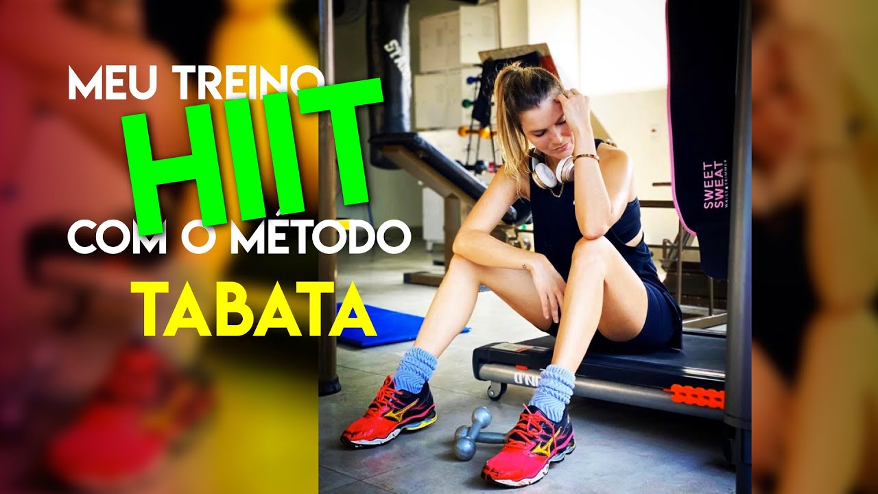 Meu treino HIIT com o método TABATA. Como correr na esteira para secar sem gastar muito tempo.