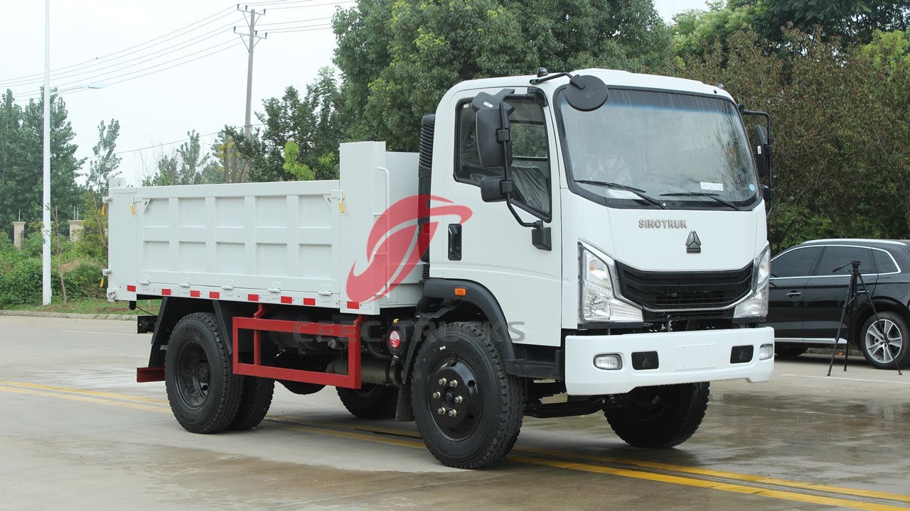 HOWO 6 wheeler mini dump truck | tipper truck with 5 tons payload