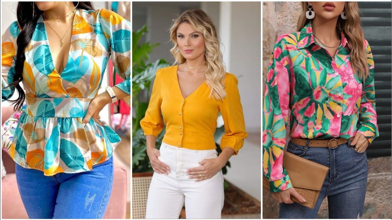 Moda 2026 BLUSAS BONITAS 100”Ideas De blusas bonitas MODELOS casuales 25/26 #fashion #shirts #style