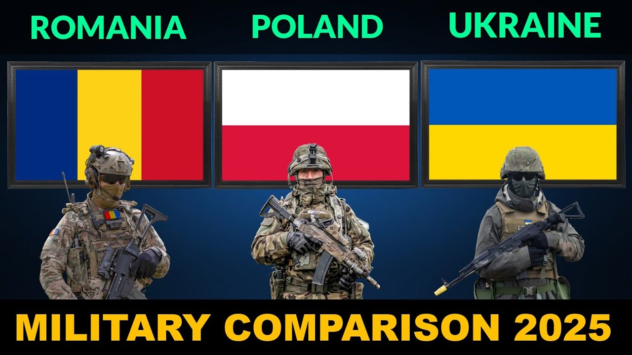 Romania vs Poland vs Ukraine Military Power Comparison 2025 | Defense Tube