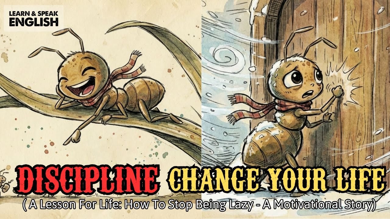 A Lesson For Life: How To Stop Being Lazy (The Ant Story) | Motivational Stories | Moral Stories