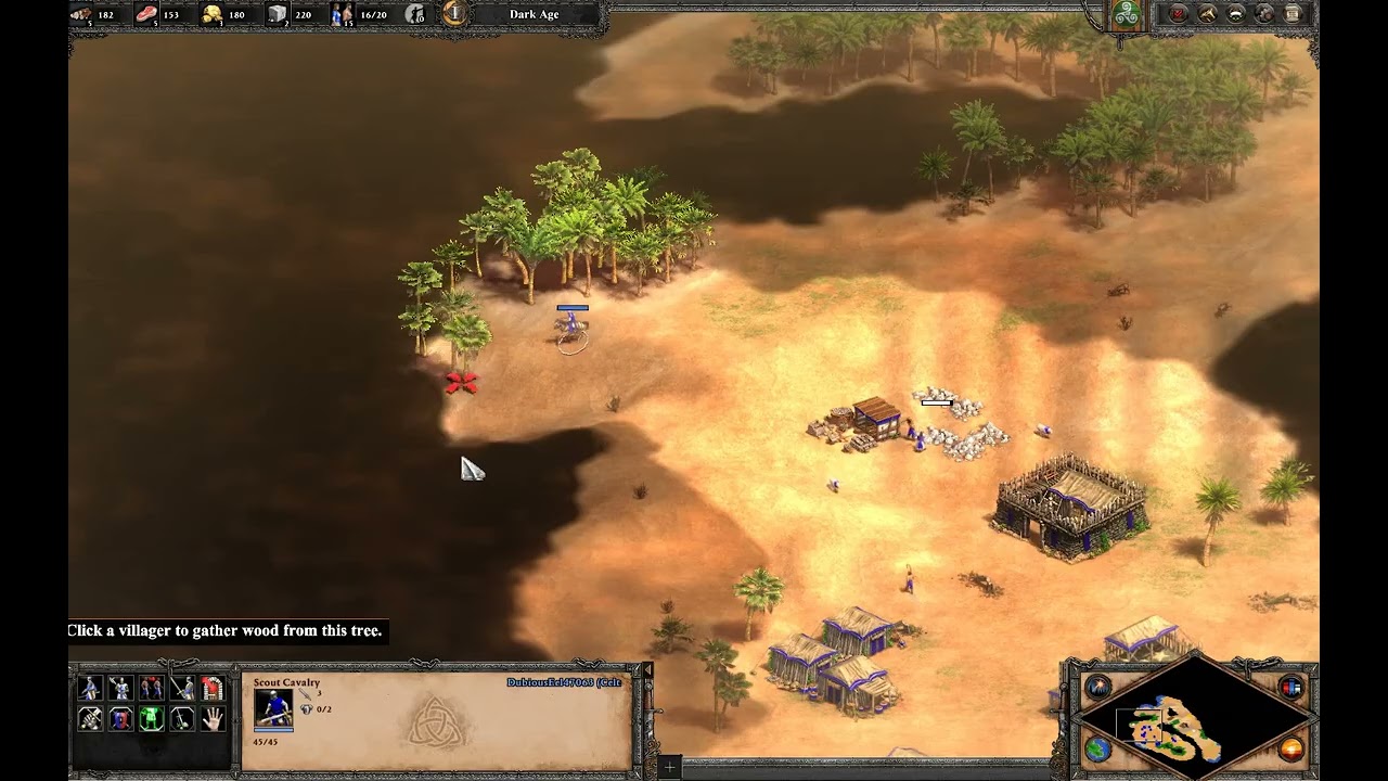 Age of Empires, me as Celts vs Britons, I won