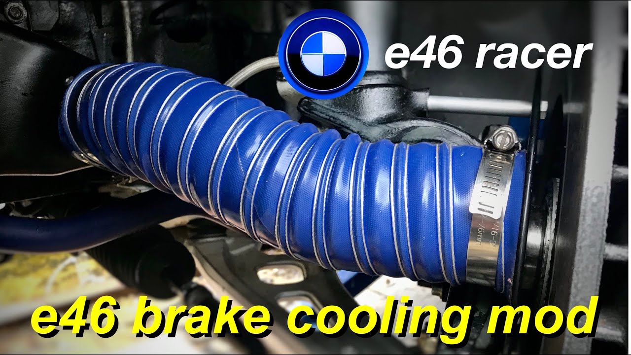 The ULTIMATE brake mod! Corvette C6 ducts on an e46 BMW endurance racer.