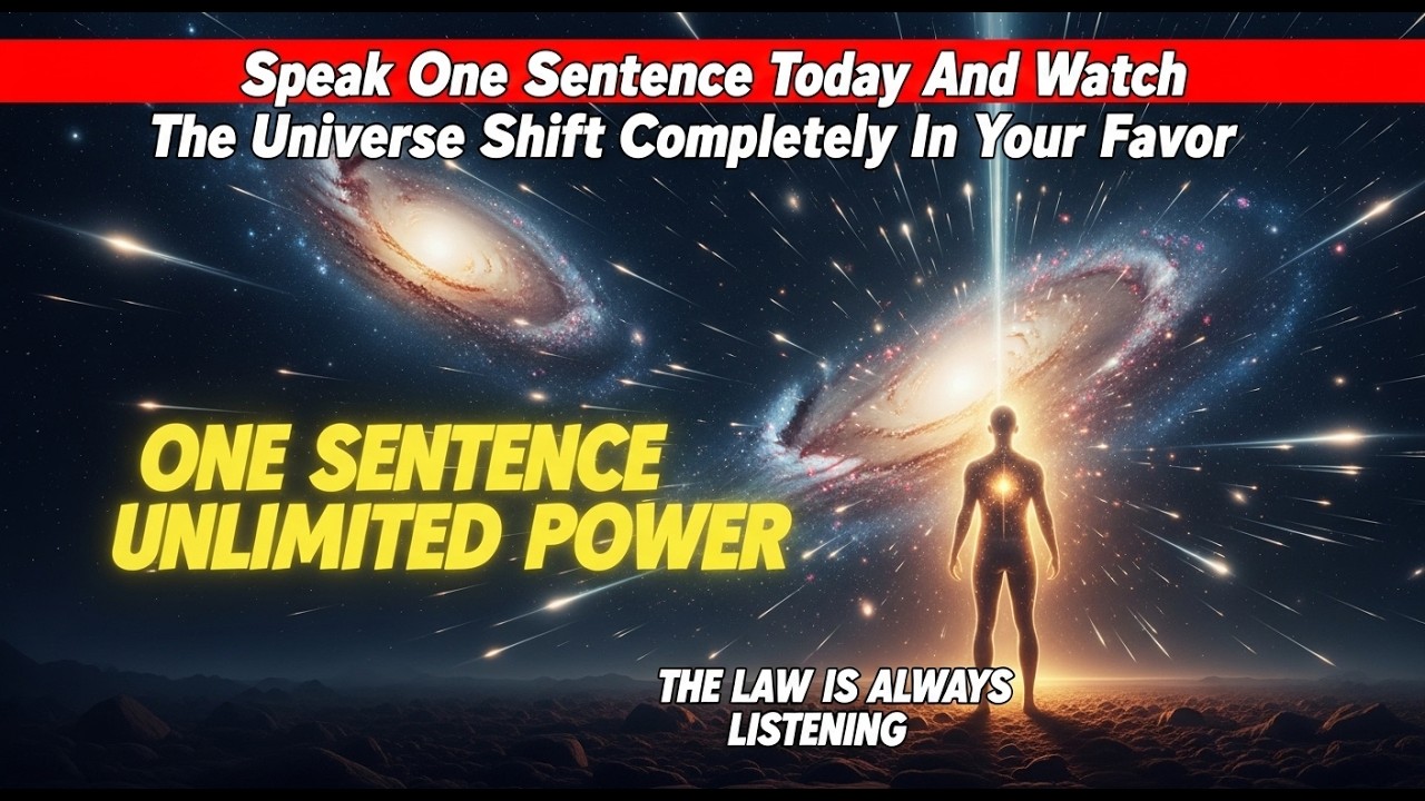 Speak One Sentence Today And Watch The Universe Shift Completely In Your Favor