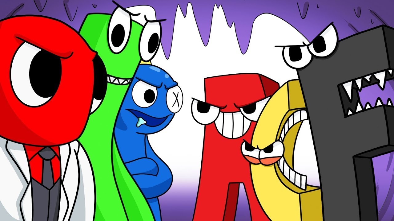 Los RAINBOW FRIENDS vs. EL ALFABETO! (ANIMACIÓN)
