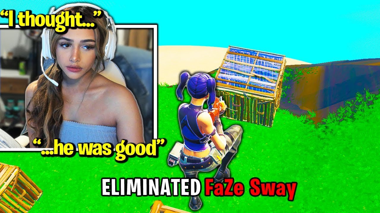 #1 GIRL PRO *DESTROYS* FaZe Sway in ZONE WARS! (Fortnite)