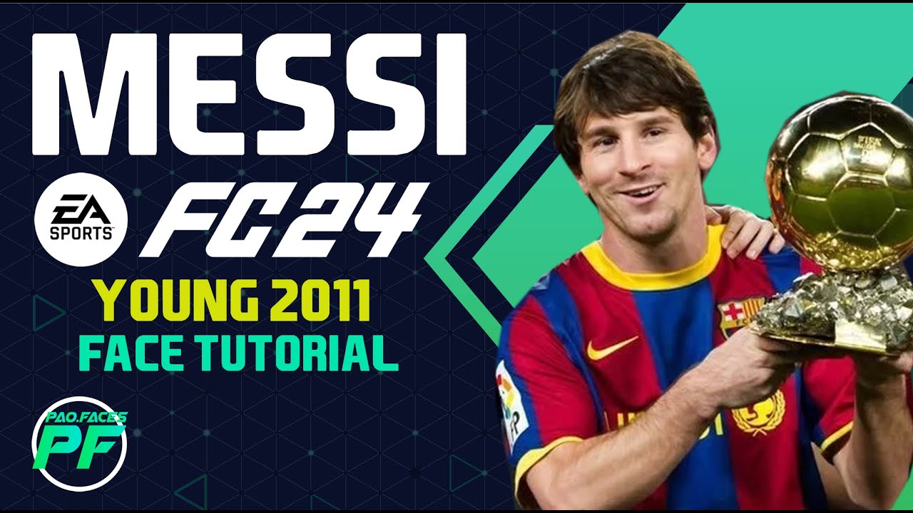 EA FC 24 LIONEL MESSI YOUNG 2011 FACE Pro Clubs CLUBES PRO Face Creation - CAREER MODE - LOOKALIKE