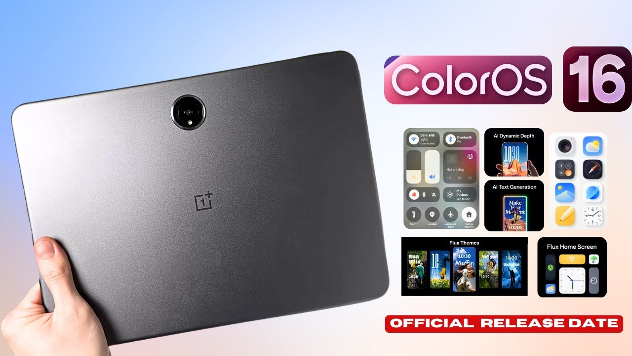 Oppo Pad 3 ColorOS 16 Android 16 Official Update
