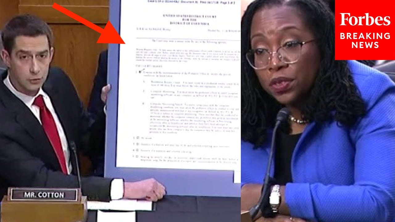 'Let Me See If I Can Refresh Your Recollection...': Tom Cotton Presents Jackson Signed Order