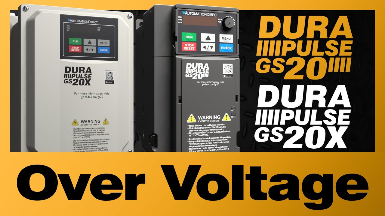 DURApulse GS20(X) VFD: Overvoltage Protection from AutomationDirect