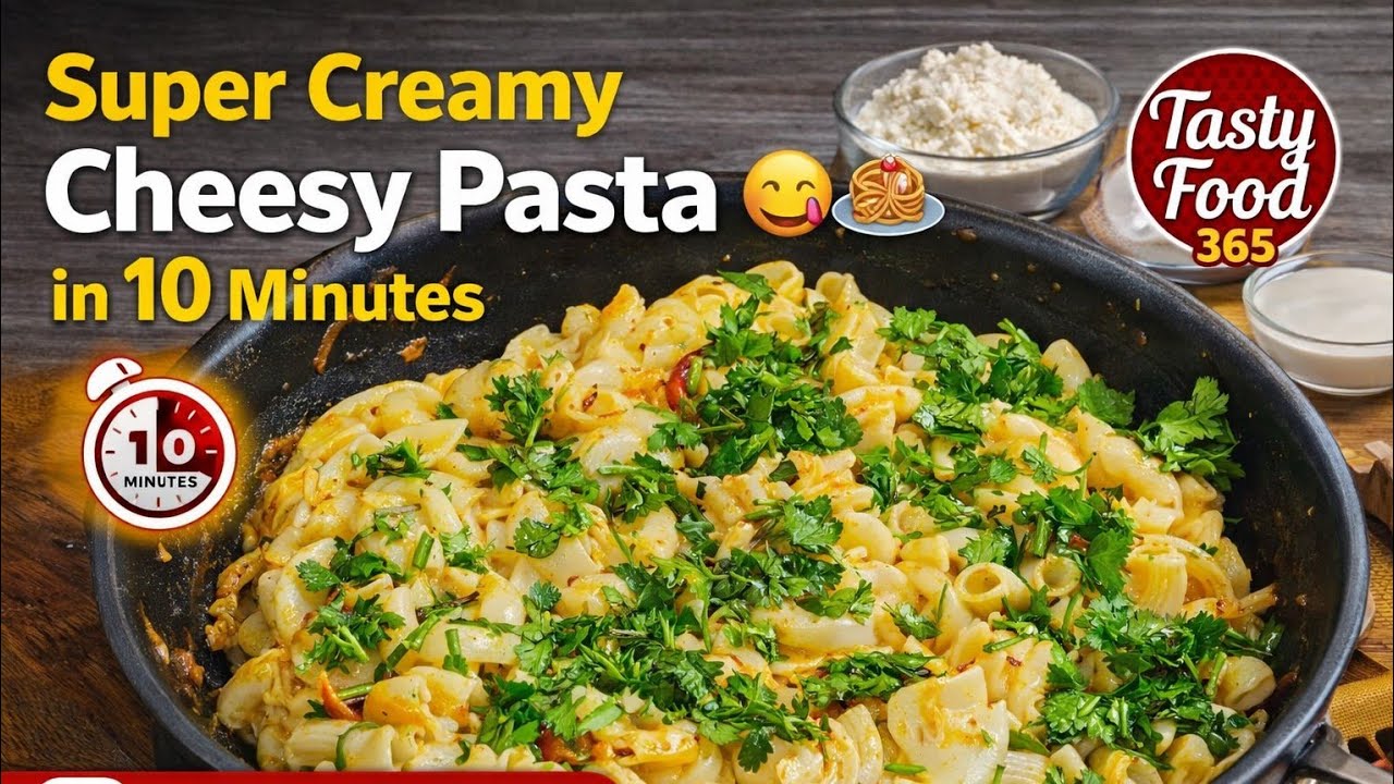 Super Creamy Cheesy Pasta in 10 Minutes 🤤🍝 | Easy Recipe at home made