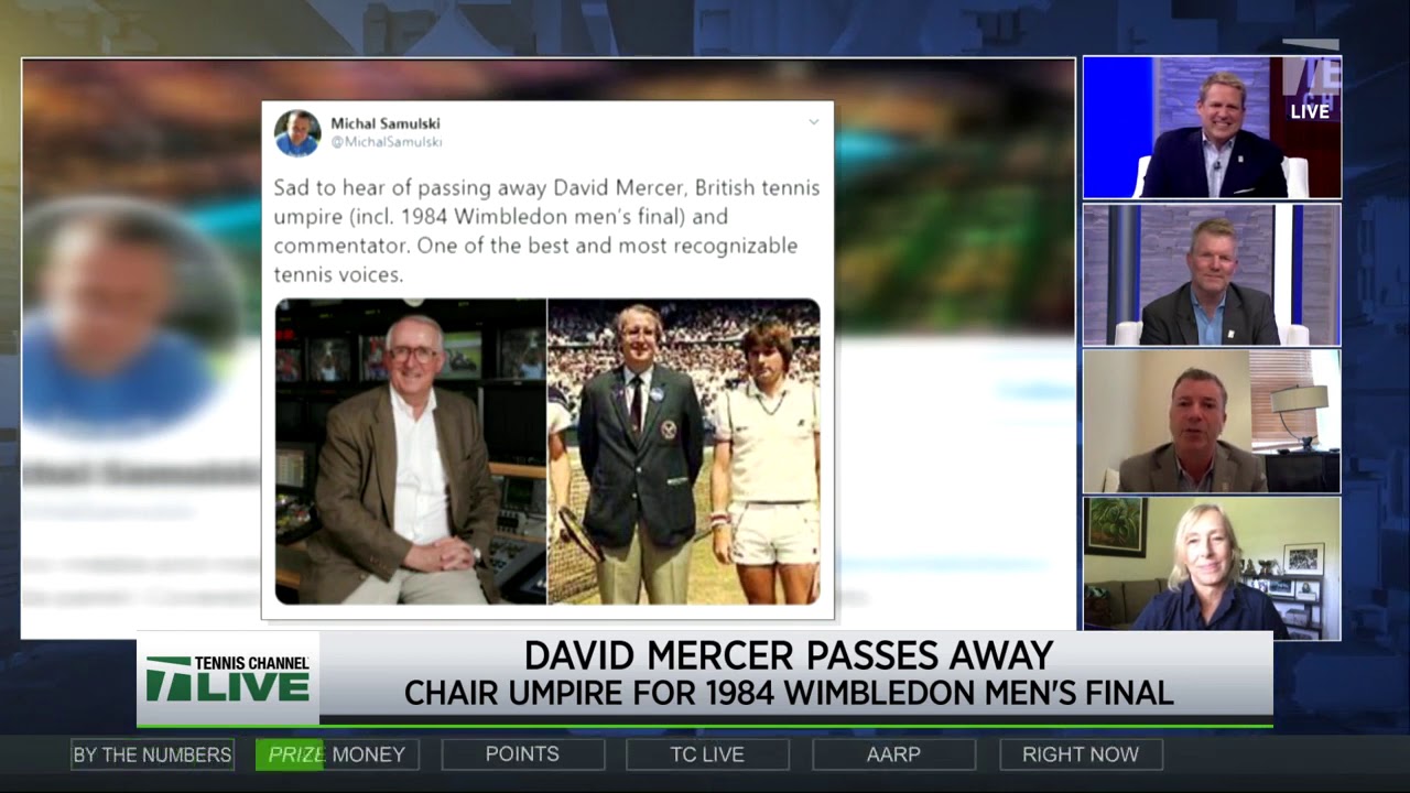 Tennis Channel Live: The Social Net, Passing of British Umpire David Mercer