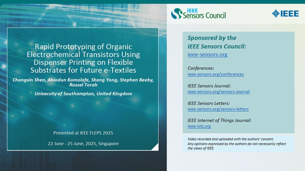 Rapid Prototyping of Organic Electrochemical Transistors Using Dispenser Printing on Flexible