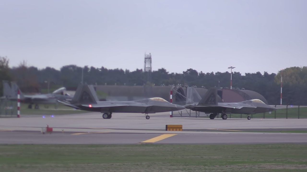 F18's F-22's Deploy To Lakenheath 2018