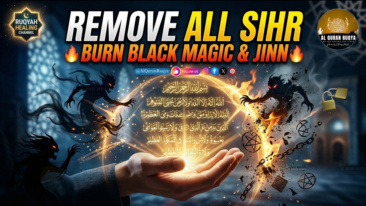 Ruqyah to Remove Sihr from Your Body | Burn Black Magic, Witchcraft, Devils Jinn & Evil Energy