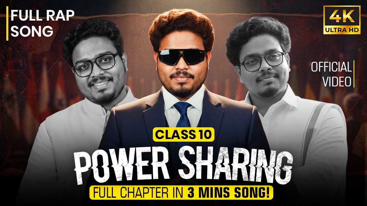 Power Sharing SONG Class 10 - Full Chapter Covered in RAP in 3 MINUTES!
