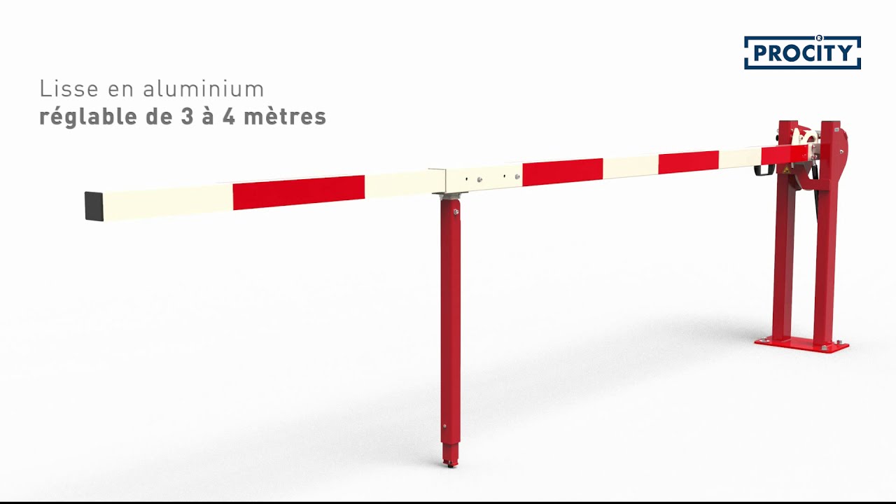 Barri&egrave;re levante &agrave; verin