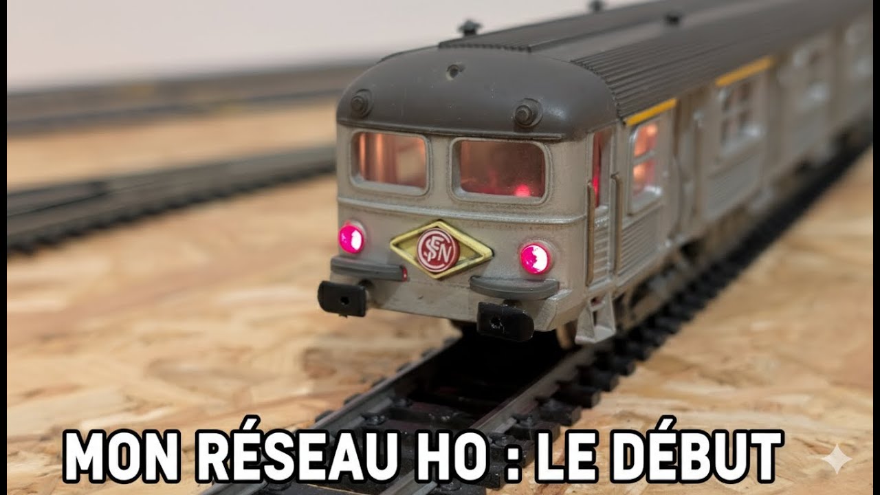 Je construis mon premier réseau de trains miniatures HO sous un lit !