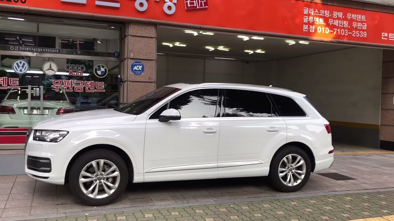 아우디Q7 본넷트 덴트복원 완벽한가요 수입차덴트 잘하는곳 덴트명장  송파덴트