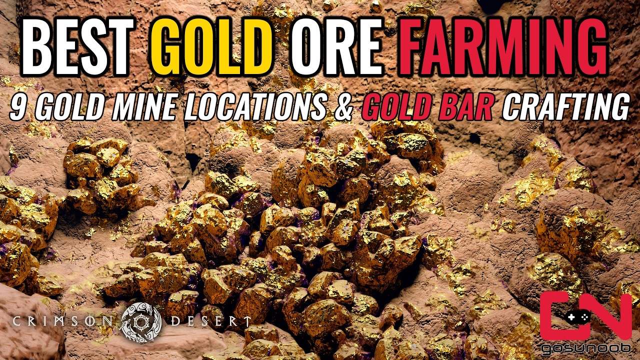 Лучший способ добычи золотой руды в Багровой пустыне | 9 мест расположения золотых рудников и изг...