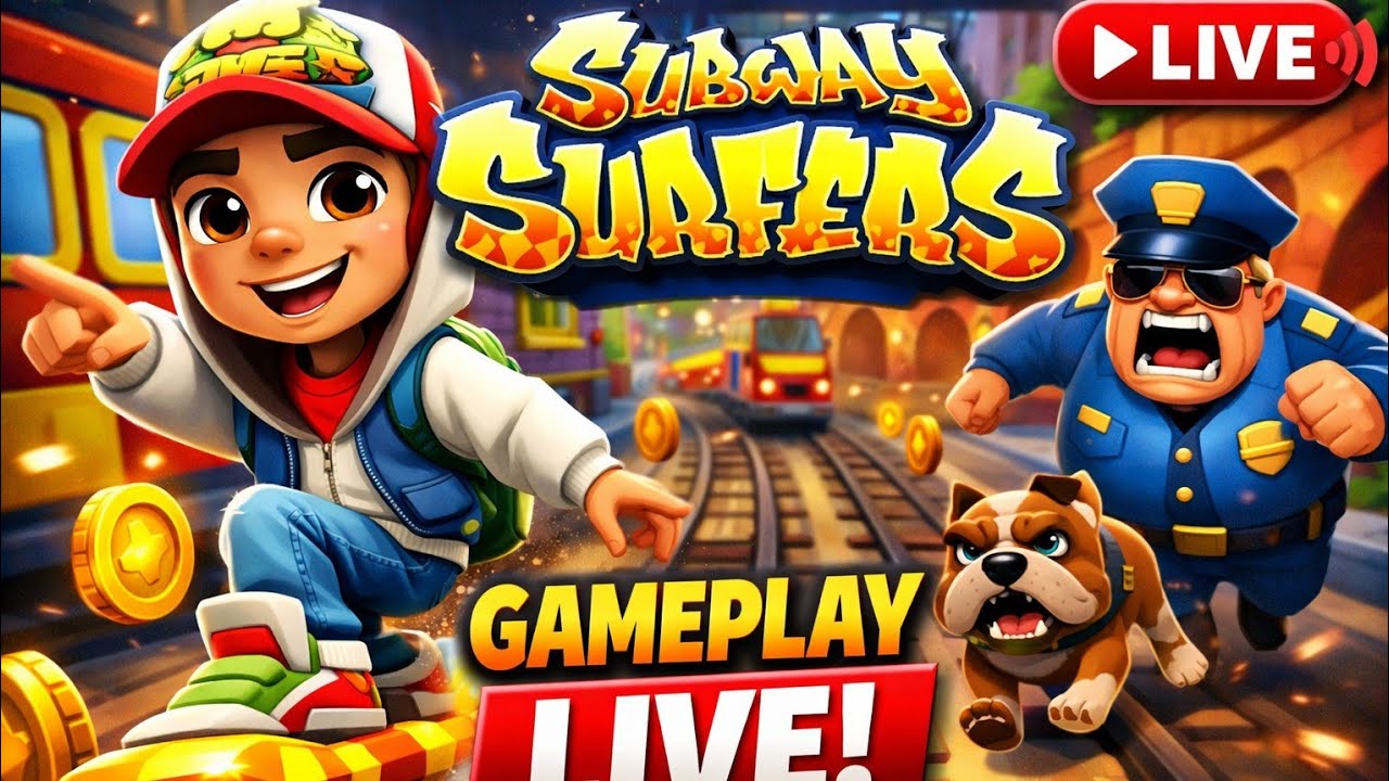 Subway Surfers Gameplay Live | Endless Run 🔥 | Live Stream