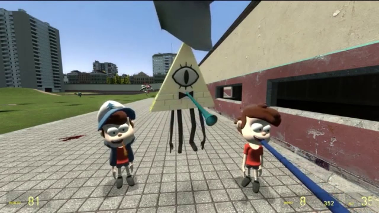 Bill Cipher DIES! (Gmod) Funniest moments with Bill's Voice edited