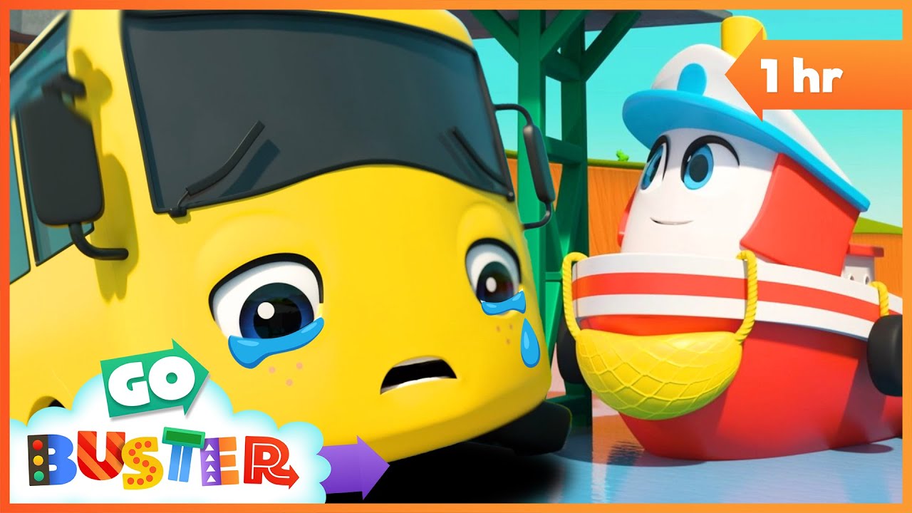 London Bridge Is Falling Down - Teamwork With Friends | Go Buster - Bus Cartoons & Kids Stories
