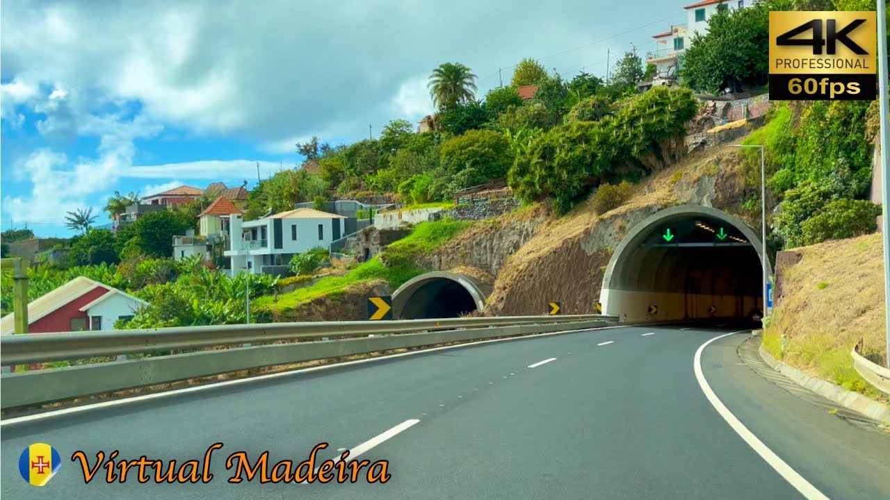 МАДЕЙРА - Поездка из Кампанарио в Каньяс 💢4K 60 кадров в секунду 🌈HDR #virtualmadeira